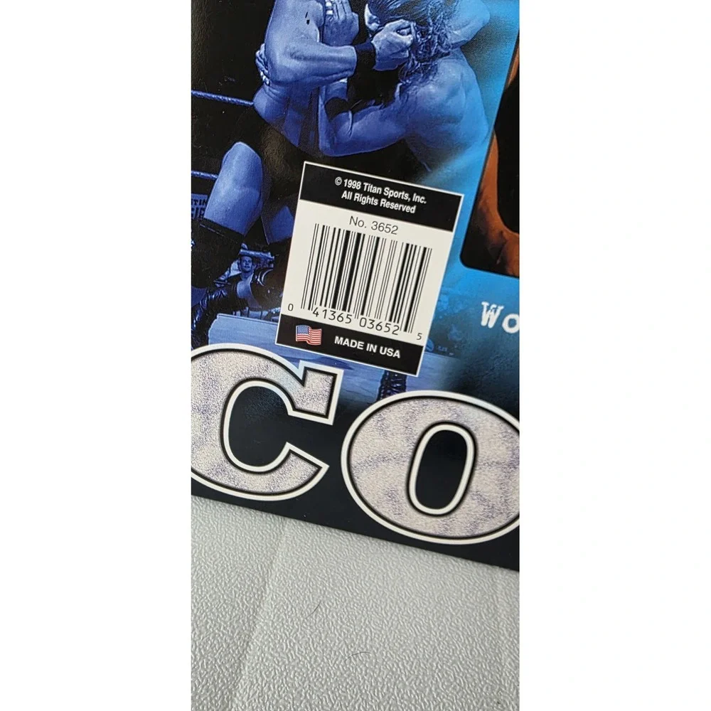 Vintage 1998 WWF Stone Cold Steve Austin Holographic 2 Folder Unpunched WWE 90's